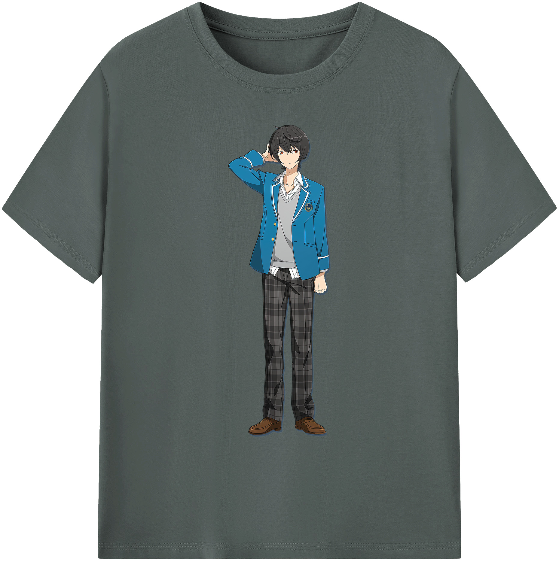 （画像用） あんさんぶるスターズ! Ensemble Stars 綿100％ メンズ半袖Tシャツ｜肌触りやわらか＆通気性